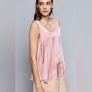 Pol pink slip-top